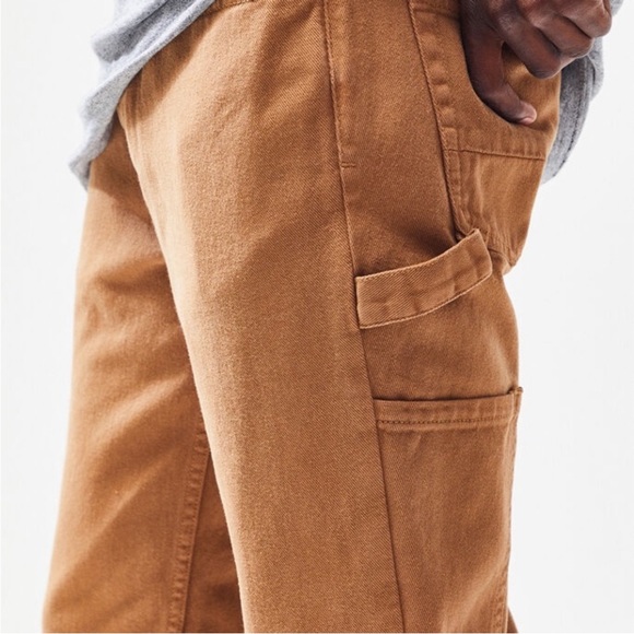PacSun Los Angeles Workwear Tan Slim Fit Carpenter Jeans NWT 36/32 - Picture 4 of 12